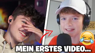 Ich REAGIERE auf mein ERSTES YOUTUBE VIDEO... (cringe)