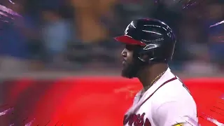 Marcell Ozuna hammers a two run home run to left field