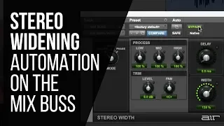 Stereo Widening Mix Buss Automation - RecordingRevolution.com