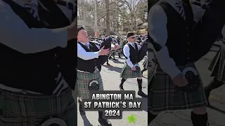 the Annual St Patrick's Day parade In Abington 2024