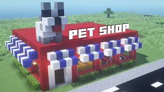 How to build a pet shop in minecraft