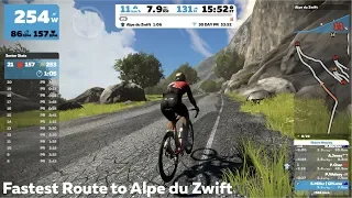 Swift Zwift Tip: The Fastest Route to Alpe du Zwift