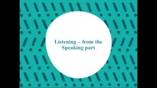 Testing EAP Listening skills with the Pearson Test of English Academic