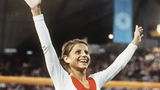 Olga Korbut y su impresionante rutina de barras asimetricas