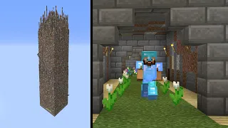 LALELİ YOL! Minecraft'ta HER ŞEY YUKARIDAN DÜŞÜYOR! (2024) #14