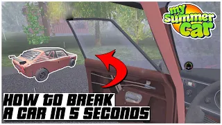 How to break a car in 5 seconds MY SUMMER CAR 2022 | Ogygia Vlogs🇺🇸