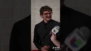 Pedro being interviewed in Spanish at the D23 Expo