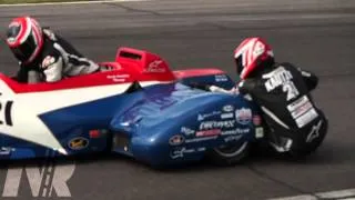 Sidecar Racing clips from the 10th Annual Vintage Festival at Barber