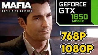 Mafia: Definitive Edition || GTX 1650 + i5 9300H Performance Test || 768p, 1080p High Settings