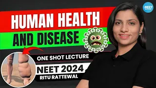 Human Health and Disease Class 12 One Shot NCERT | NEET 2024 Biology | NCERT | Ritu Rattewal