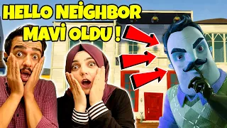 HELLO NEİGHBOR MAVİ OLDU! | Hello Neighbor Mod