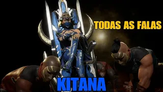 MORTAL KOMBAT 11 ULTIMATE TODAS AS FALAS DA KITANA (DUBLADO PT-BR)