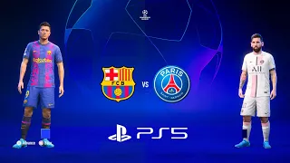 FIFA 22 - Barcelona vs. PSG - PS5 Next Gen Gameplay - Champions League Full Match