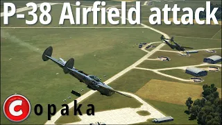 il-2 Sturmovik Battle of Normandy | P-38 Airfield Attack !