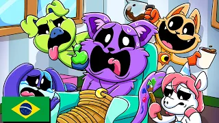 Como o CATNAP encontra os CRITTERS FROWNING?! Poppy Playtime Chapter 3 Animação