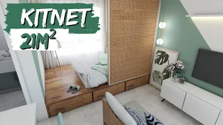 KITNET PEQUENA 21M² (Casa super pequena e confortável)