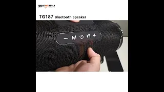 50w High Power Tg187 Bluetooth Speaker Waterproof Portable Column For Pc Computer Speakers Subwoofer