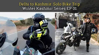 Delhi to Srinagar: 1000 Kms in 1 Day on Benelli TRK 502 X | Winter Kashmir Solo Trip: EP01