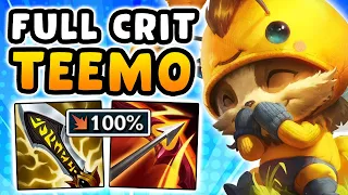 They never expect the 100% Crit Teemo Jungle