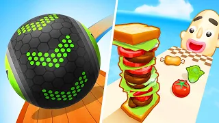 Going Balls | Sandwich Runner - All Level Gameplay Android,iOS - NEW GAME LEVELS