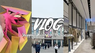 VLOG: 8-е МАРТА,  как отметили | ФОТОСЕССИЯ КО ДНЮ РОЖДЕНИЯ | ШОППИНГ ДЛЯ ДВОИХ