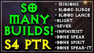 I Made EVERY Necro Build With MINIONS For The PTR | Planners in the Description w/ Timestamps