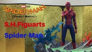 S.H.Figuarts Tamashii Nations Homecoming Spider-man action figure review & unboxing