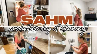 SAHM PRODUCTIVE DAY OF CLEANING // FALL CLEAN WITH ME 2022 // SPEED CLEANING MOTIVATION 2022