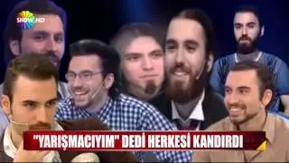 Yarışmacıyım dedi herkesi kandırdı