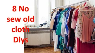 8 Awesome ways to reuse or recycle old clothes by no sew method | Learning Process