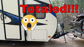 How to avoid breaking you travel trailer | I think my trailer is totaled !!!