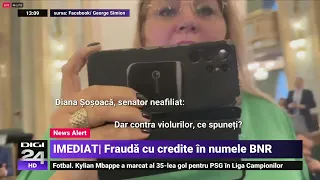 Circ cu Șoșoacă și Simion: „Pleacă de aici, susținător de violuri”/ „Du-te, pupă-l pe Ciolacu!”