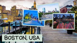 Boston Massachusetts, United States 2021 by Drone [4K] -Boston City Tour 2021