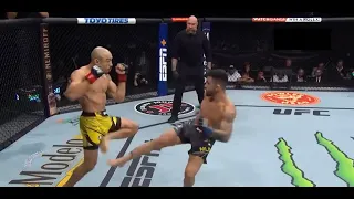 A Calf Kick Defence by José Aldo