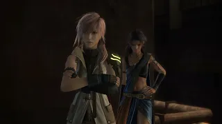 FINAL FANTASY XIII LIGHTNING FARRON SLAPS OERBA YUN FANG