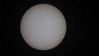 A Nemzetközi Űrállomás átvonulása a Nap előtt