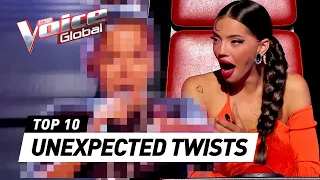 UNEXPECTED TWISTS during the Blind Auditions on The Voice