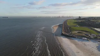 Wirral Coastline Parkgate to New Ferry by Drone