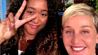 Ellen show with Osaka and Michael B Jordan