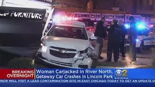 Woman, 67, Carjacked; One Suspect Crashes Second Stolen Car
