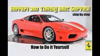 Ferrari 360 Service: How to Change Cam Timing Belts - Full Step by Step Process