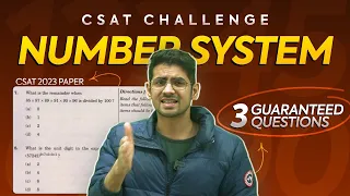 Day 1: Number System 🔥All CSAT Maths Topics using PYQs with Dinesh sir | CSAT Challenge #UPSC