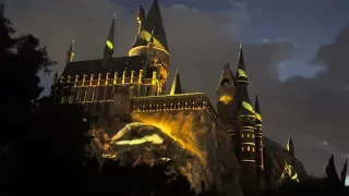 Hogwarts universal light show!