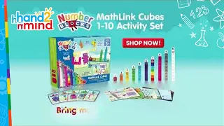 hand2mind Numberblocks MathLink Cubes 1–10 Activity Set