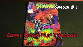 Comic Book Flip Through # 37 - Spawn # 1 Todd McFarlane.  Celebrating Spawn # 300