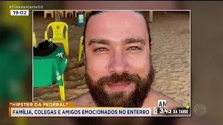 "HIPSTER DA FEDERAL" FAMÍLIA, COLEGAS E AMIGOS EMOCIONADOS NO ENTERRO