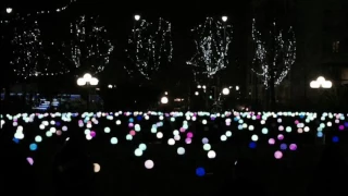 Winter lights Canary Wharf 01.2017