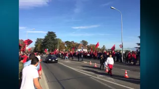 A1 Report - Zvicër,droni me flamurin kuqezi fluturon pranë selisë së UEFA-s