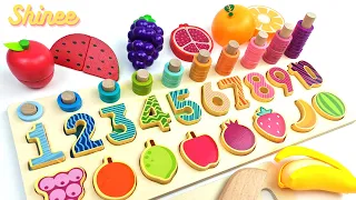 Best Learn Numbers, Fruits, Counting 1 to 10 with Puzzle | Preschool Toddler Learning Toy Video