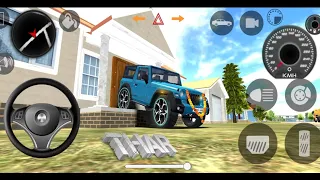 ✌️Dollar Song Modified Mahindra Blue THAR || Indian Car Simulator 3d Gameplay || Car Games 2024 #3